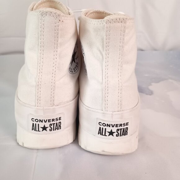 Converse Chuck Taylor All Star Lugged 2.0 High White Women 10.5 Men 8.5 - Picture 9 of 10
